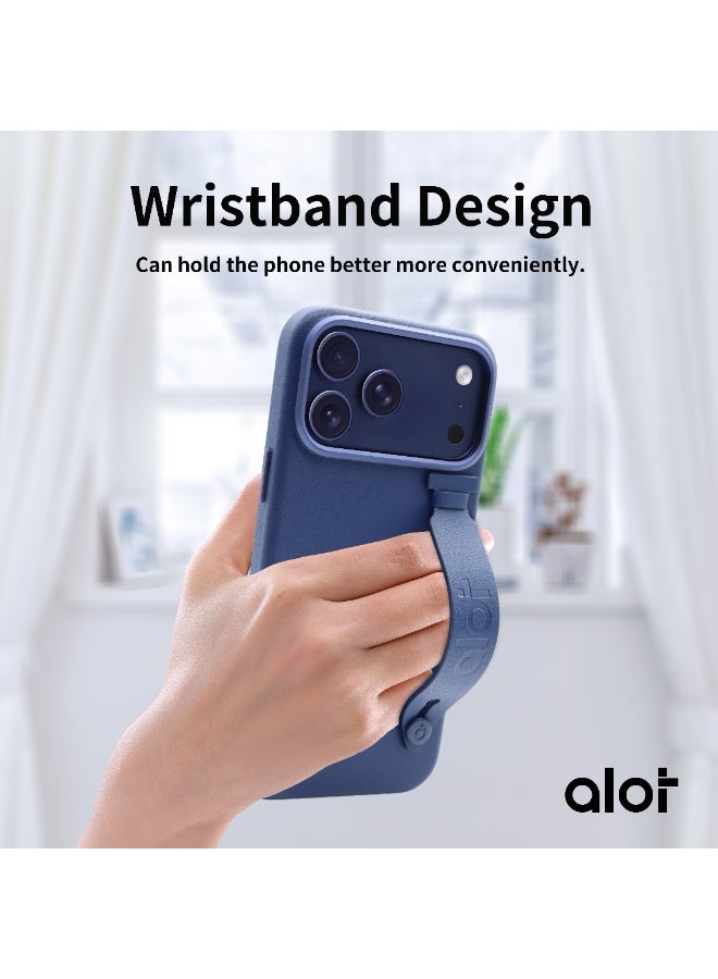 ALot Nobel 17 PRO Magnetic MagSafe Case – Shockproof Protective Phone Cover with Wristband Strap, Raised Camera Protection, Wireless Charging Compatible, Slim Luxury Anti-Scratch Design - Image 2